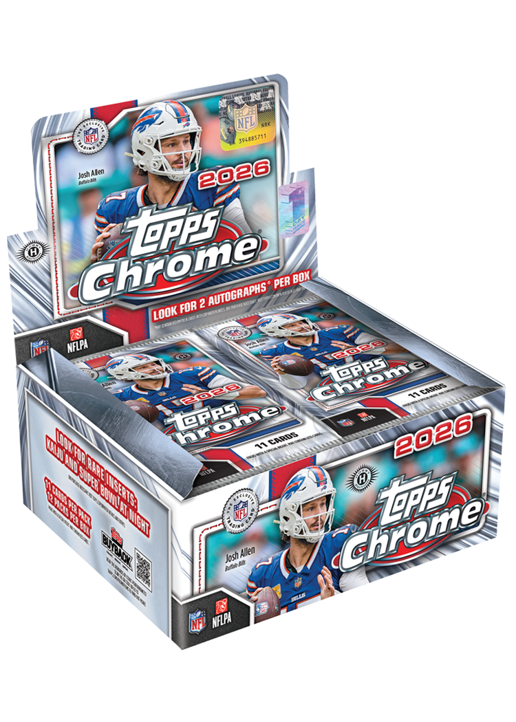 2026 Topps Chrome Football Hobby Jumbo Box