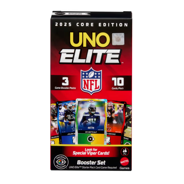 2025 UNO Elite Football Core Edition 3-Pack Booster Set