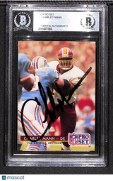 Charles Mann 1992 Pro Set #81 BGS Authentic