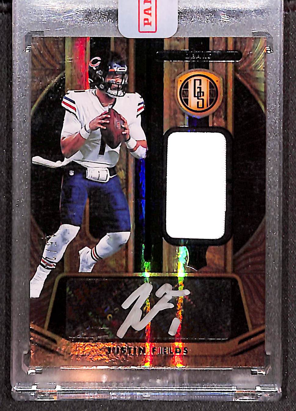 Justin Fields 2021 Panini Gold Standard Rookie Patch Autograph #203 /22