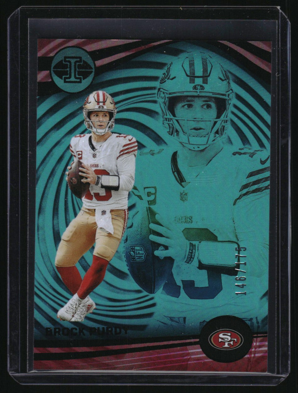 Brock Purdy 2023 Panini Illusions #89 Red Trophy Collection (Color Match)