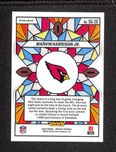 Load image into Gallery viewer, Marvin Harrison Jr. 2024 Panini Mosaic Stained Glass SSP #SG-20
