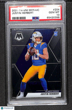 Load image into Gallery viewer, Justin Herbert 2020 Panini Mosaic #204 PSA 10
