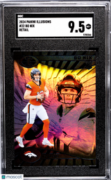 Bo Nix 2024 Panini Illusions Retail #22 SGC 9.5