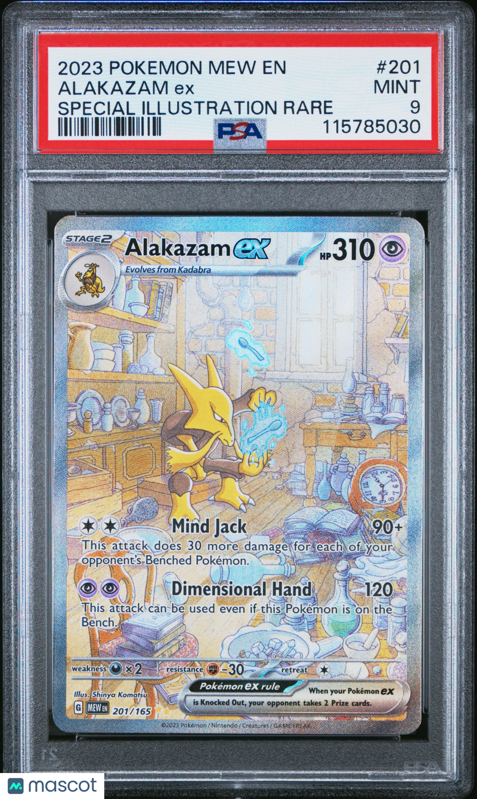 Alakazam ex SV: Scarlet & Violet 151 #201/165 PSA 9