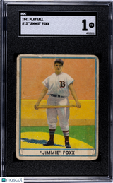 Jimmie Foxx 1941 Playball #13 SGC 1