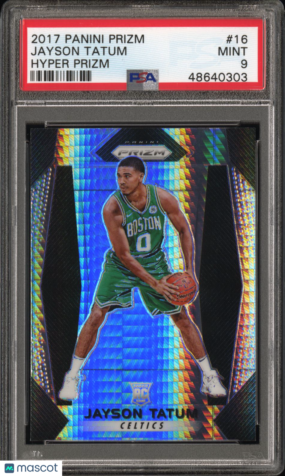 Jayson Tatum 2017 Panini Prizm Hyper #16 PSA 9