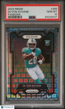 Load image into Gallery viewer, De'von Achane 2023 Panini Prizm Pandora #365 /400 PSA 10
