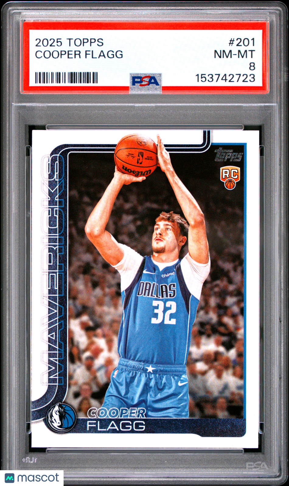 Cooper Flagg 2025 Topps #201 PSA 8
