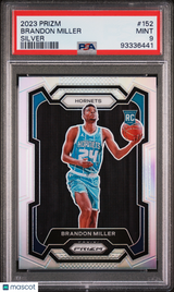 Brandon Miller 2023 Panini Prizm Silver #152 PSA 9