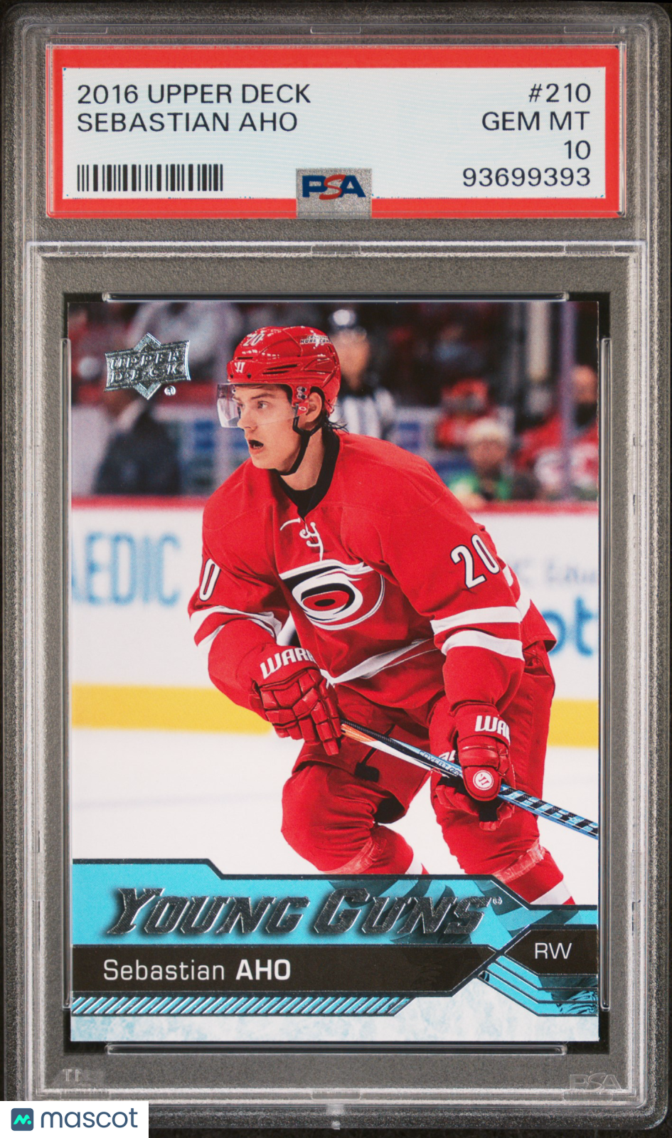 Sebastian Aho 2016 Upper Deck #210 PSA 10