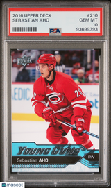 Sebastian Aho 2016 Upper Deck #210 PSA 10