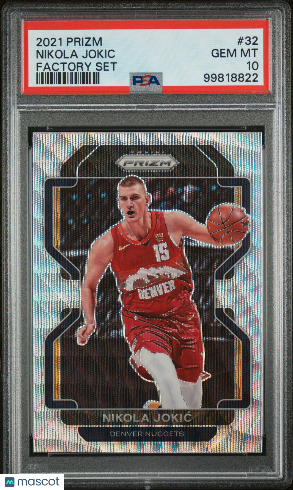 Nikola Jokic 2021 Panini Prizm Factory Set #32 PSA 10