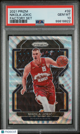 Nikola Jokic 2021 Panini Prizm Factory Set #32 PSA 10