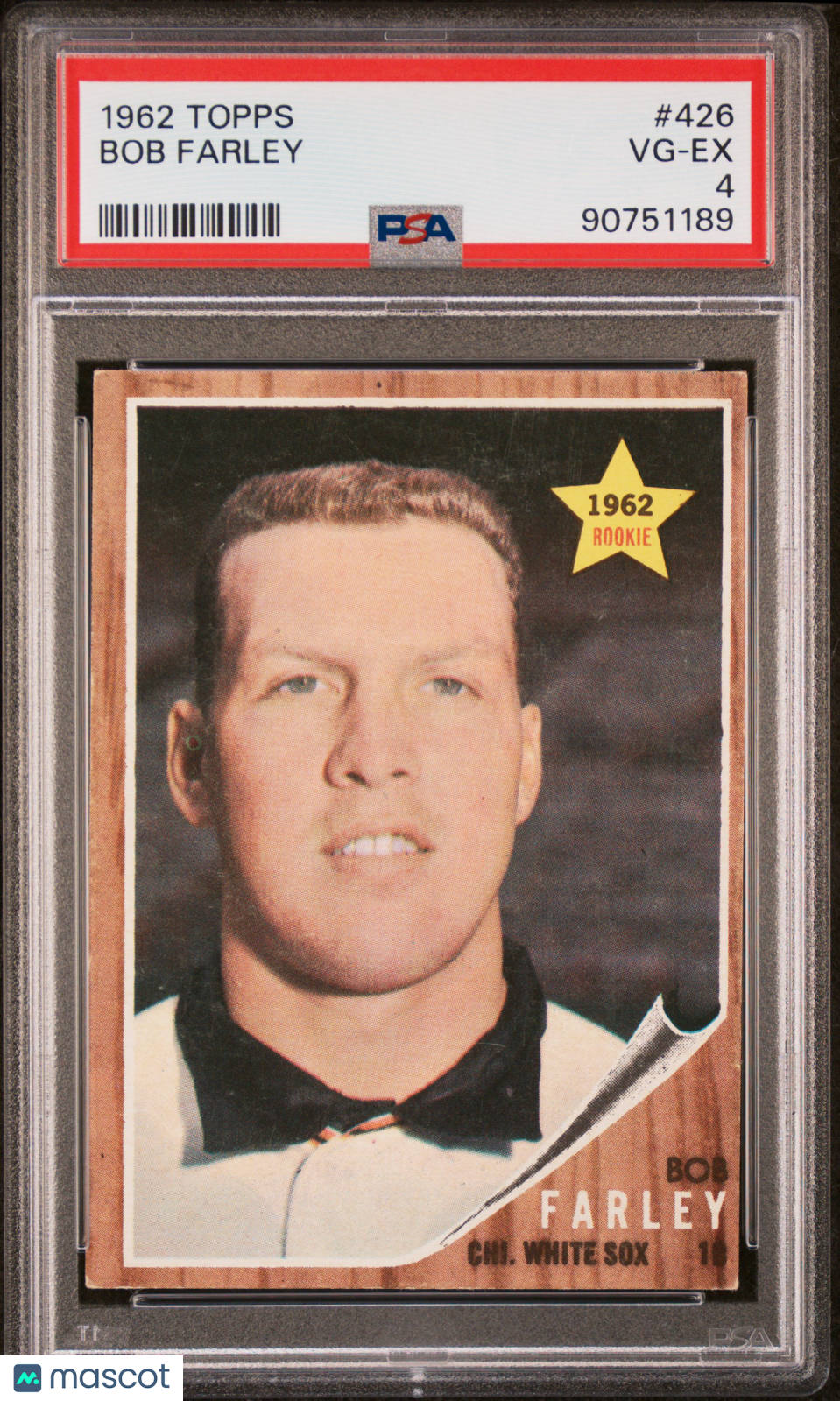 Bob Farley 1962 Topps #426 PSA 4