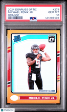 Load image into Gallery viewer, Michael Penix JR. 2024 Panini Donruss Optic Orange #279 PSA 10
