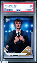 Cooper Flagg 2025 Topps Now Draft #D1 PSA 9