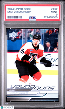 Load image into Gallery viewer, Matvei Michkov 2024 Upper Deck #492 PSA 9
