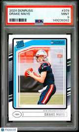 Drake Maye 2024 Panini Donruss #379 PSA 9