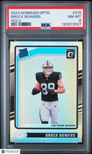 Load image into Gallery viewer, Brock Bowers 2024 Panini Donruss Optic Holo #215 PSA 8
