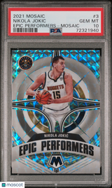 Nikola Jokic 2021 Panini Mosaic Epic Performers #3 PSA 10