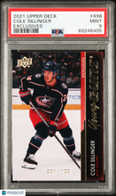 Load image into Gallery viewer, Cole Sillinger 2021-2022 Upper Deck Exclusives #498 / 100 PSA 9
