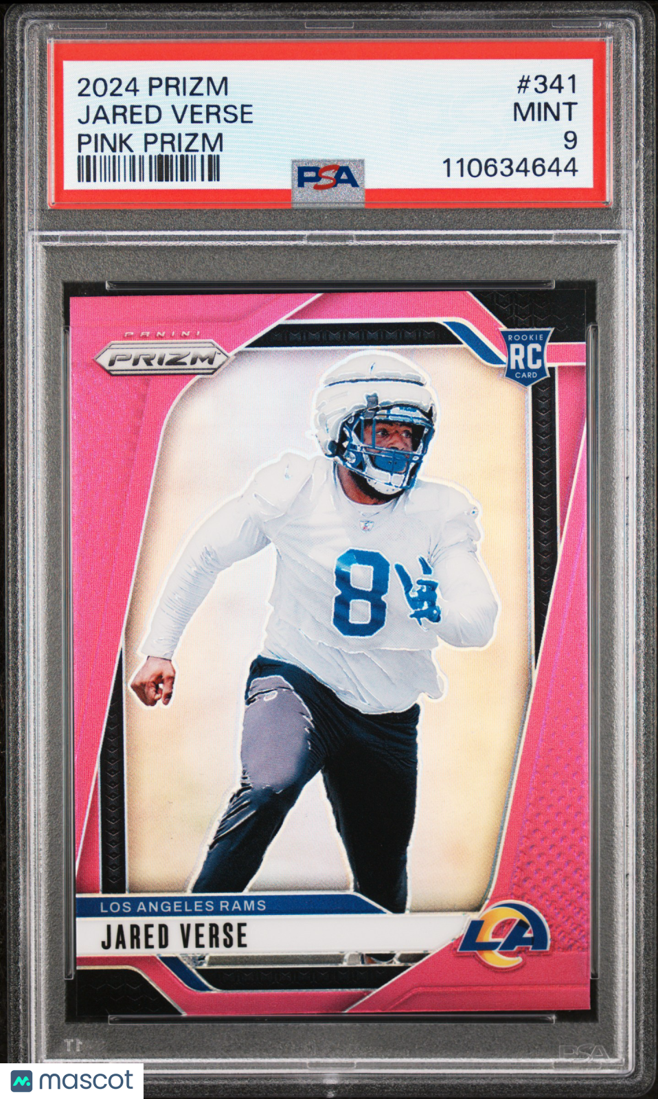 Jared Verse 2024 Panini Prizm Pink #341 PSA 9