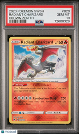 Radiant Charizard Crown Zenith #020 PSA 10