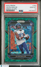 Load image into Gallery viewer, Jalen Nailor 2022 Panini Prizm Green Scope #358 /75 PSA 10
