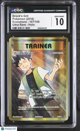 Brock's Grit Evolutions #107/108 Holo CGC 10