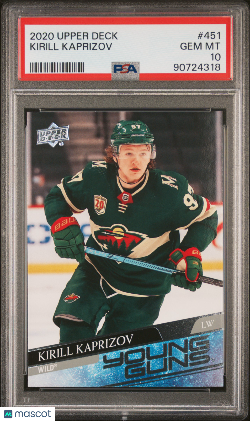Kirill Kaprizov 2020 Upper Deck #451 PSA 10