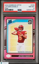 Load image into Gallery viewer, Jayden Daniels 2024 Panini Donruss Optic Pink #248 PSA 8
