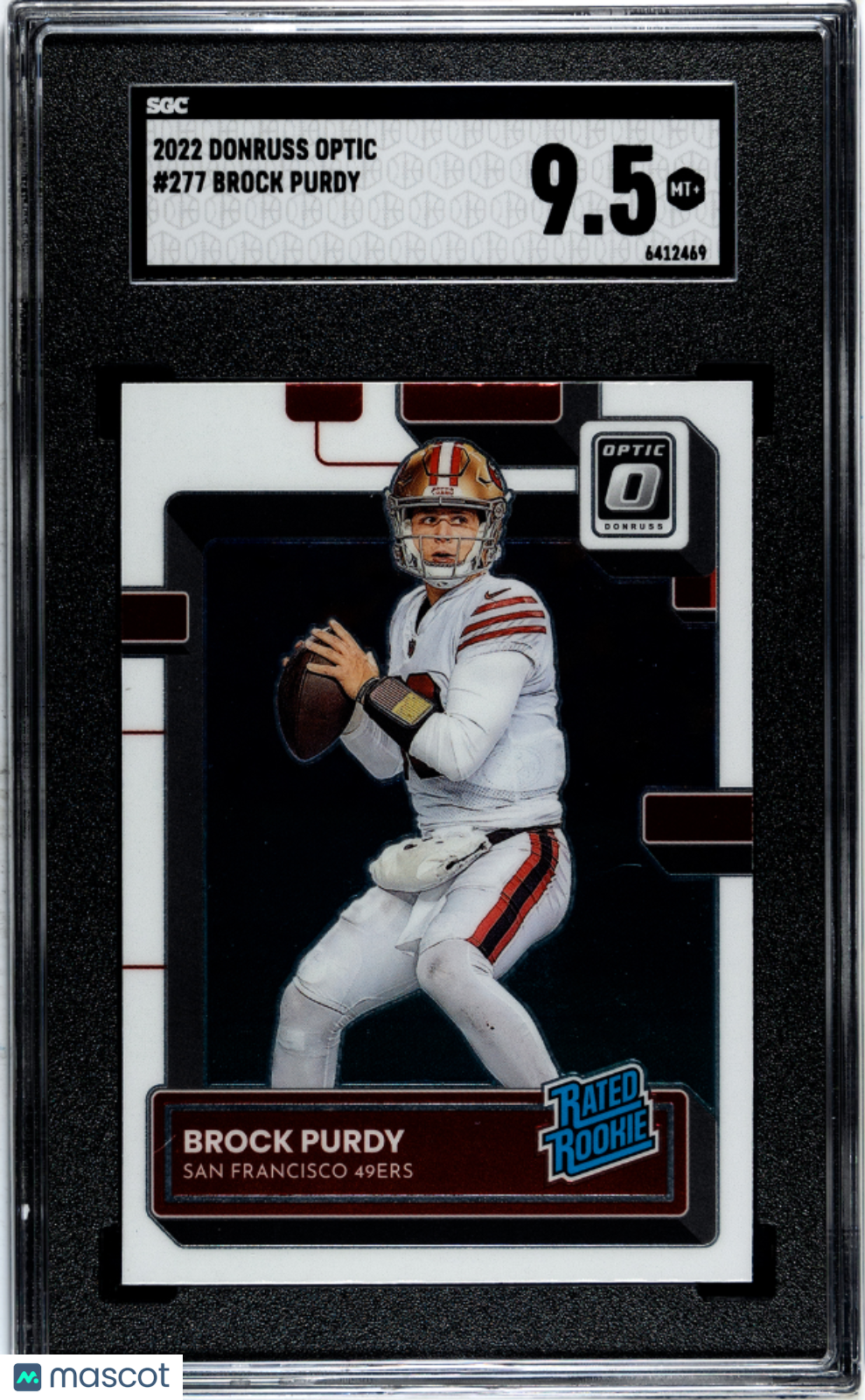 Brock Purdy 2022 Donruss Optic #277 SGC 9.5