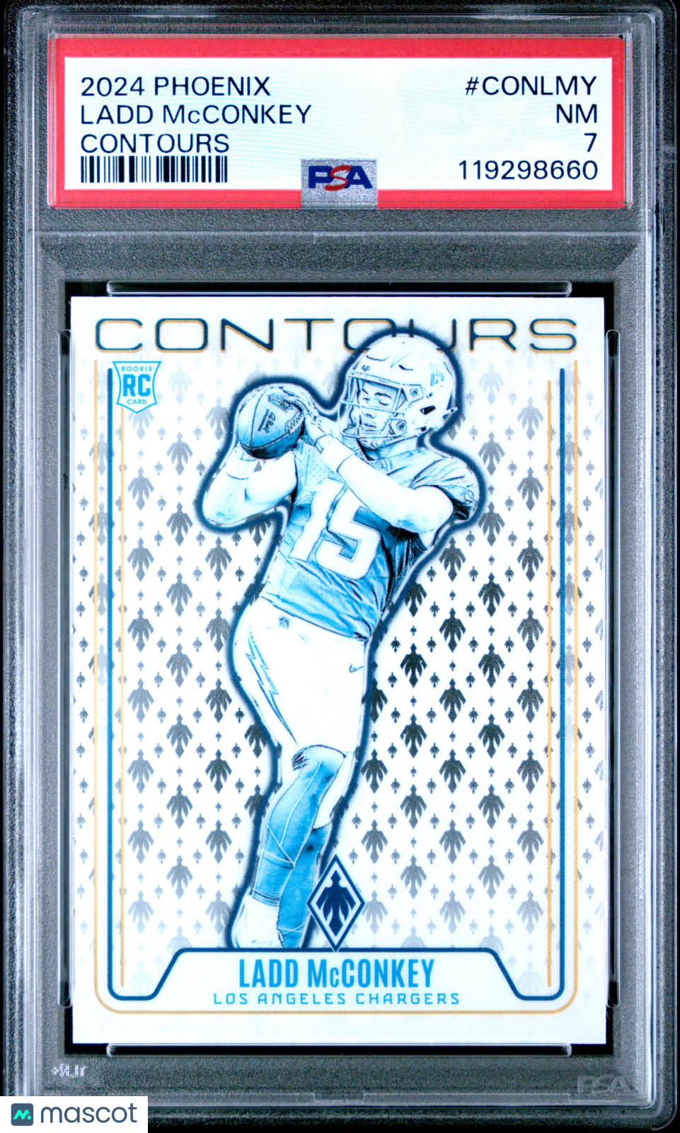 Ladd Mcconkey 2024 Panini Phoenix Contours #CONLMY PSA 7