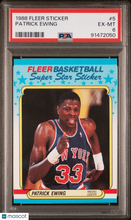 Load image into Gallery viewer, Patrick Ewing 1988 Fleer Sticker #5 PSA 6
