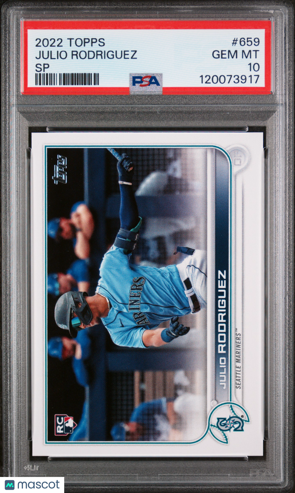 Julio Rodriguez 2022 Topps SP #659 PSA 10