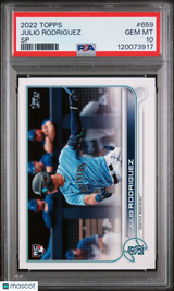 Julio Rodriguez 2022 Topps SP #659 PSA 10