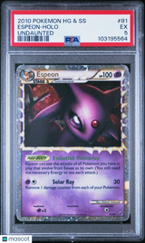 Espeon 2010 Pokemon Heartgold & Soulsilver Undaunted #81 Holo PSA 5