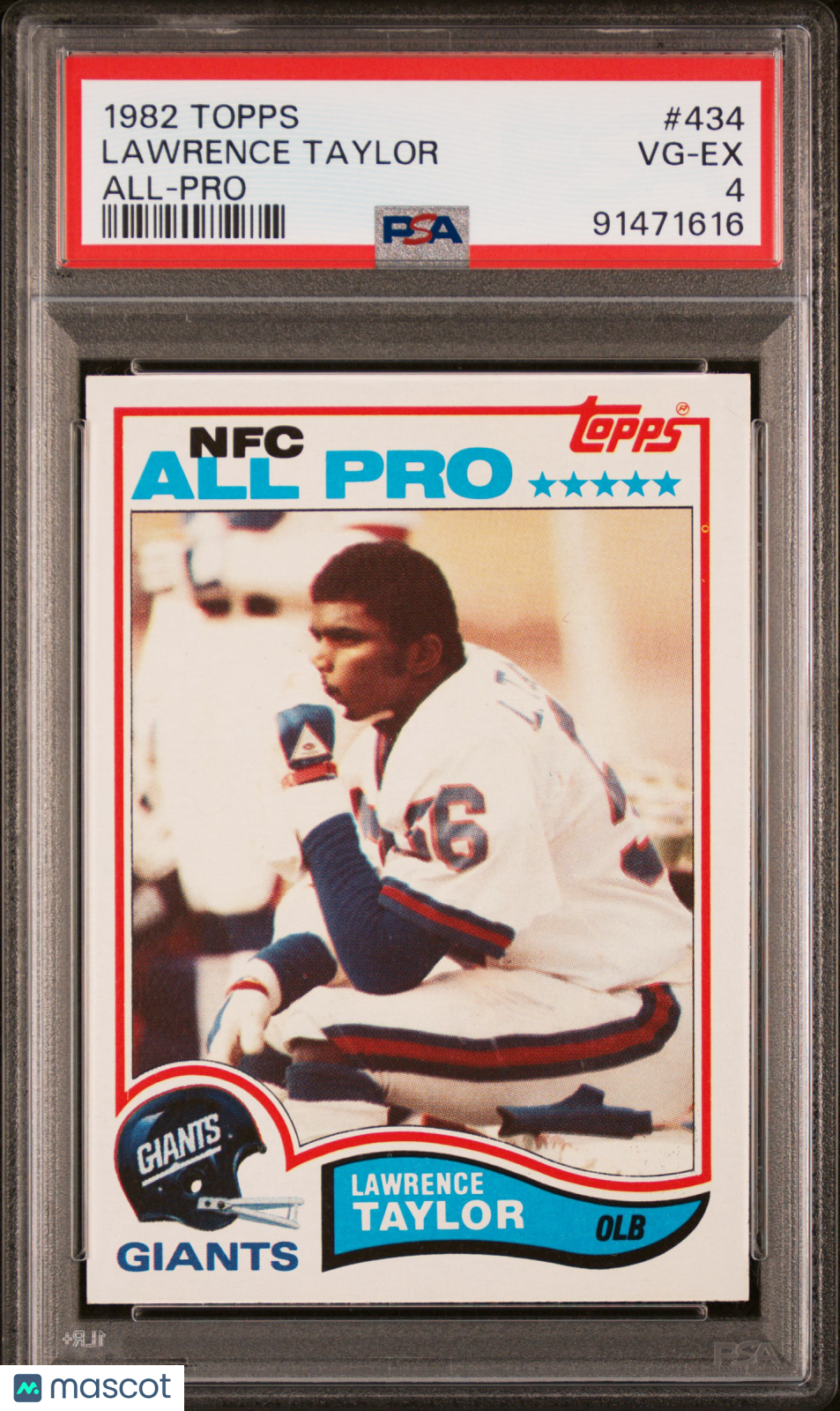 Lawrence Taylor 1982 Topps #434 All Pro PSA 4