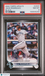 Julio Rodriguez 2022 Topps Update Black #US97 #/71 PSA 8