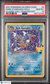 Dark Gyarados 2021 Pokemon Celebrations Classic Collection #8 Holo PSA 10