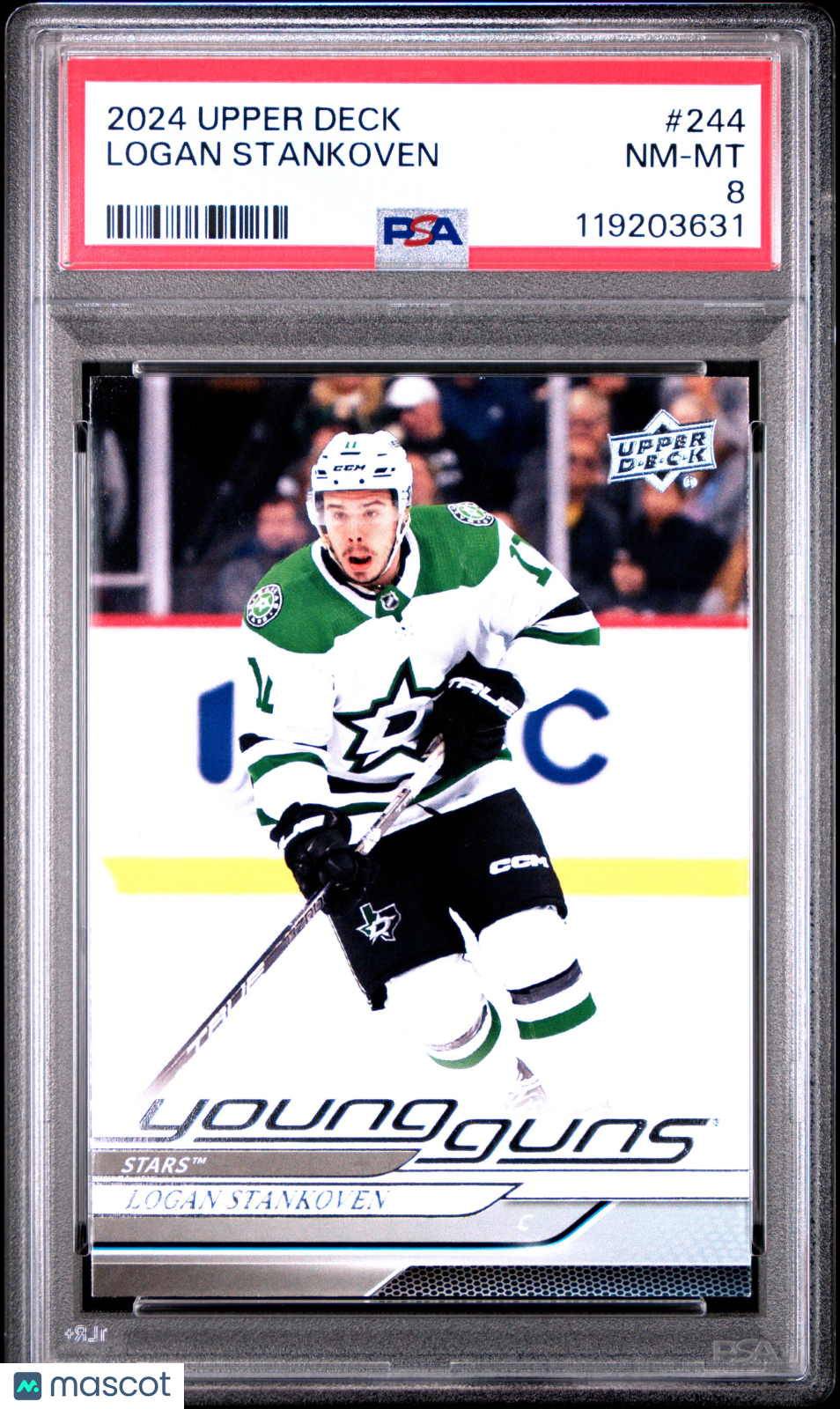 Logan Stankoven 2024 Upper Deck #244 PSA 8
