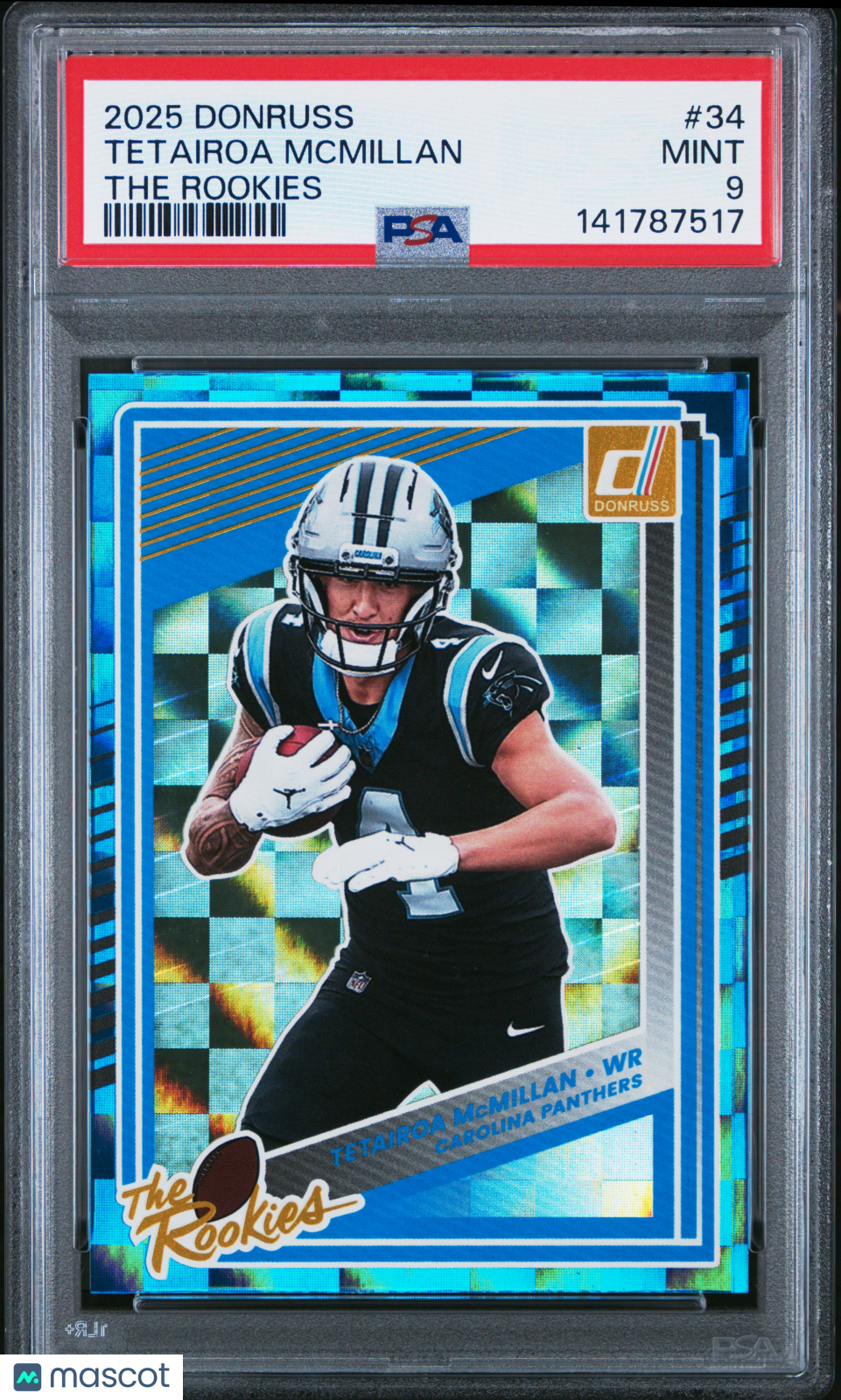 Tetairoa Mcmillan 2025 Panini Donruss The Rookies #34 PSA 9