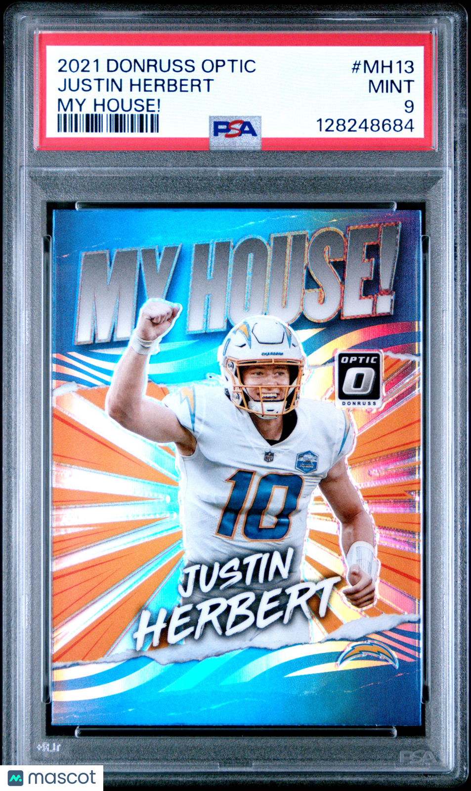 Justin Herbert 2021 Panini Donruss Optic My House! #MH13 PSA 9
