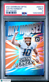 Justin Herbert 2021 Panini Donruss Optic My House! #MH13 PSA 9