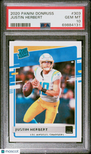 Load image into Gallery viewer, Justin Herbert 2020 Panini Donruss #303 PSA 10
