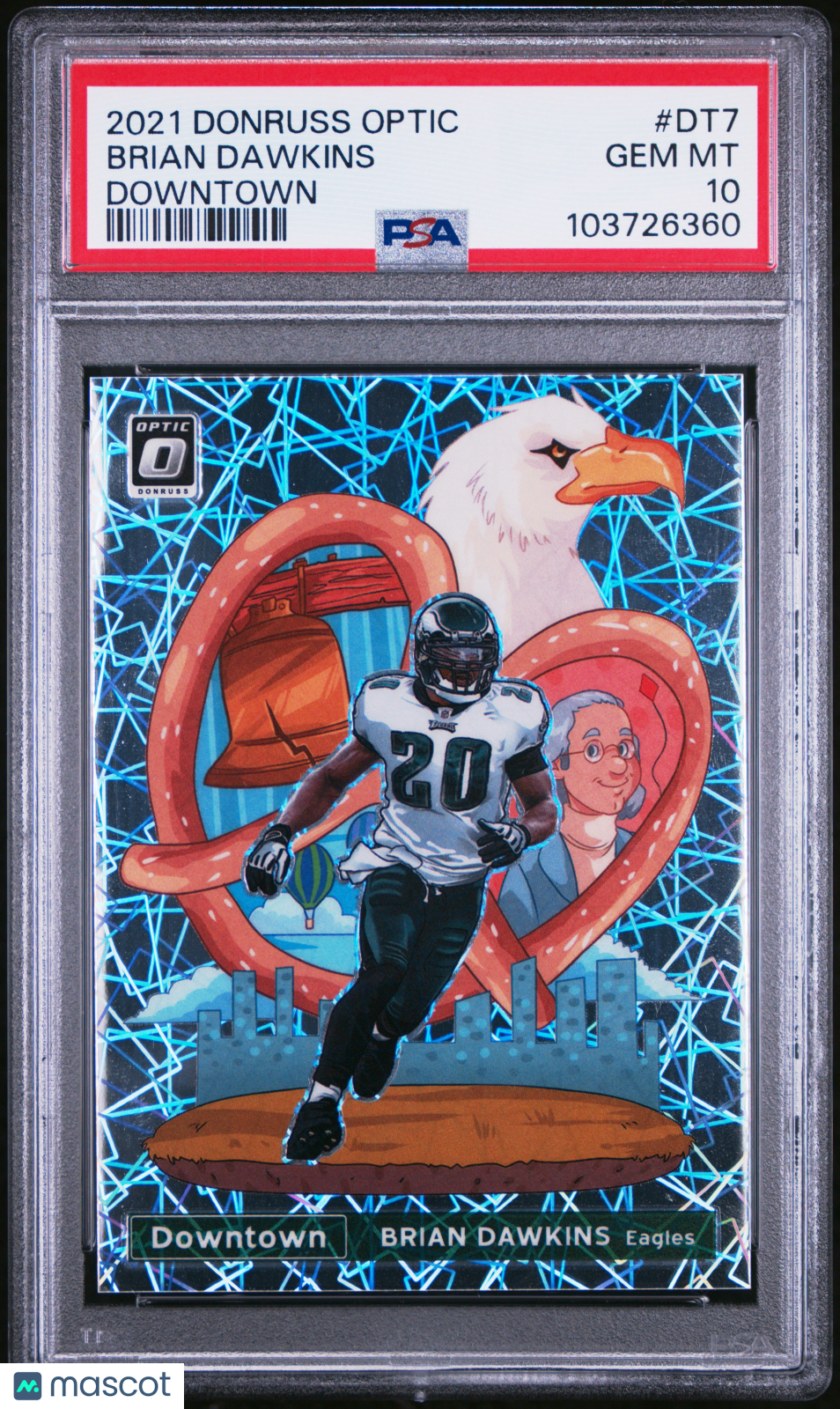Brian Dawkins 2021 Panini Donruss Optic Downtown #DT7 PSA 10