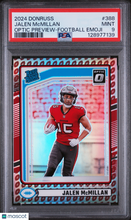 Load image into Gallery viewer, Jalen Mcmillan 2024 Panini Donruss Optic Preview Football Emoji #388 PSA 9
