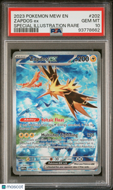 Zapdos ex SV: Scarlet & Violet 151 #202/165 PSA 10