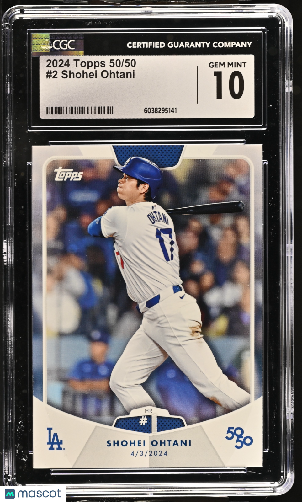 Shohei Ohtani 2024 Topps 50/50 #2 50/50 CGC 10